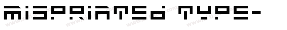 misprinted type字体转换
